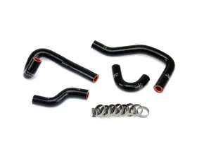 HPS Black Reinforced Silicone Heater Hose Kit for Mazda 93-95 RX7 FD3S
