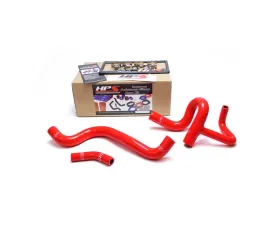 HPS Reinforced Red Silicone Radiator Hose Kit Coolant for Dodge 12-16 Dart 1.4T Turbo