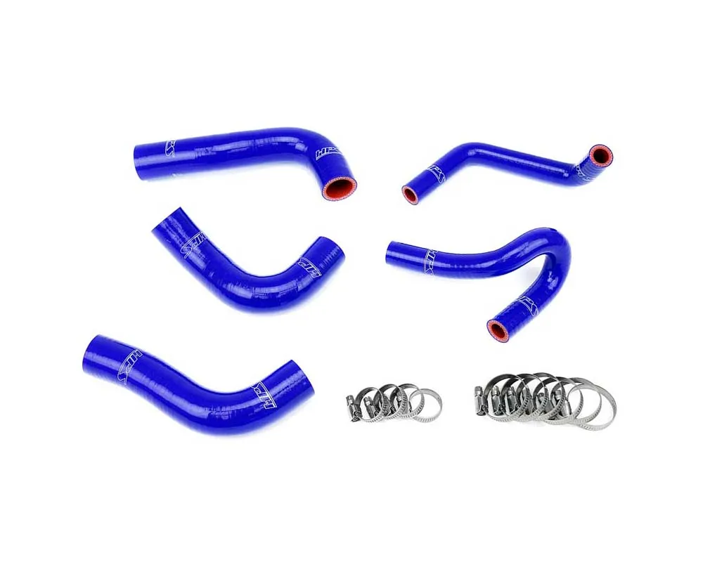 HPS Reinforced Blue Silicone Radiator + Heater Hose Kit Coolant for Mazda 94-97 Miata 1.8L - 57-1412-BLUE