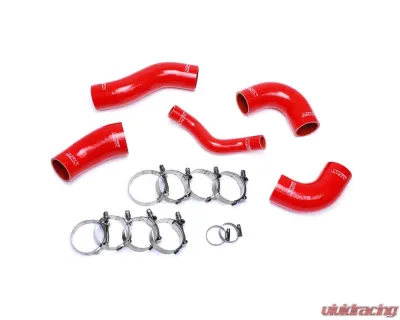 HPS Performance High Temp 4-ply Reinforced Silicone,Replace OEM Rubber Intercooler Turbo Boots - 57-1420-RED