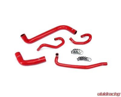 HPS Performance High Temp 3-ply Reinforced Silicone,Replace Rubber Radiator Heater Coolant Hoses Toyota 2004-2006 4.7L V8 - 57-1425-RED