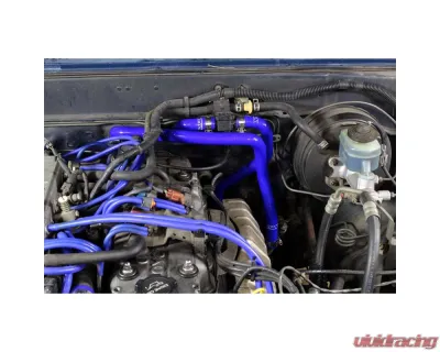HPS Black OEM Replacement 22RE Non Turbo EFI Left Hand Drive Silicone Heater Coolant Hose Kit Toyota 4Runner 1989-1995 - 57-1430-BLK