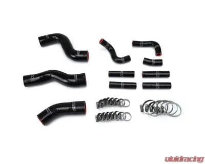 HPS Black Silicone Radiator and Pesky Heater Coolant Hose Kit without rear heater Lexus LX450 FJ80 1996-1997 - 57-1441-BLK