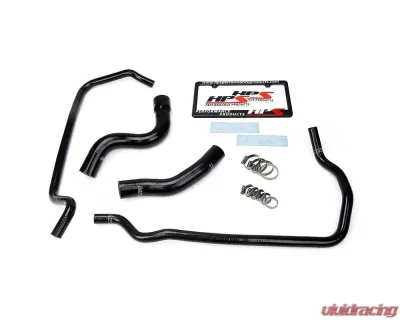 HPS Black Reinforced Silicone Radiator + Heater Hose Kit Coolant for Jeep 01-04 Grand Cherokee WJ 4.7L V8 - 57-1449-BLK