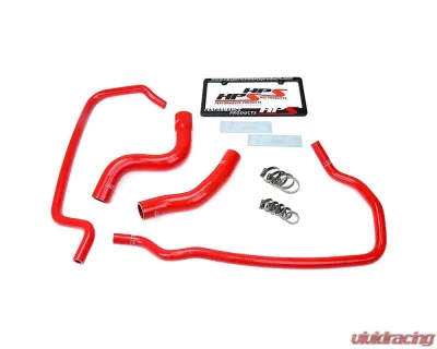 HPS Red Reinforced Silicone Radiator + Heater Hose Kit Coolant for Jeep 01-04 Grand Cherokee WJ 4.7L V8 - 57-1449-RED