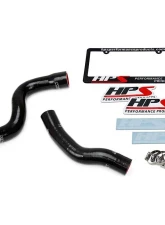 HPS Performance Products Black Reinforced Silicone Radiator Hose Kit for Jeep 01-04 Grand Cherokee WJ 4.7L V8                                     - 57-1449R-BLK - Image 2