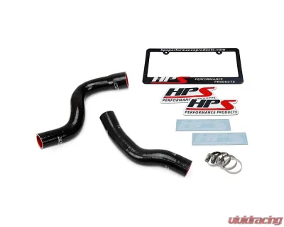 HPS Performance Products Black Reinforced Silicone Radiator Hose Kit for Jeep 01-04 Grand Cherokee WJ 4.7L V8 - 57-1449R-BLK