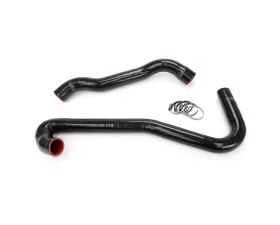 HPS Black Reinforced Silicone Radiator Hose Kit Coolant for Jeep 06-08 Grand Cherokee SRT8 6.1L V8 WK1