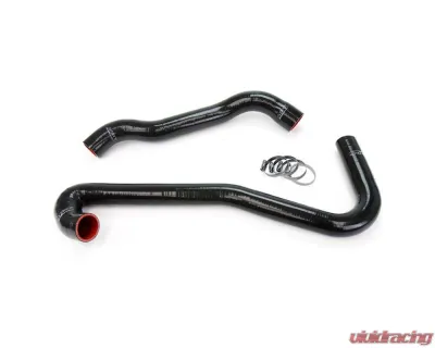 HPS Black Reinforced Silicone Radiator Hose Kit Coolant for Jeep 06-08 Grand Cherokee SRT8 6.1L V8 WK1 - 57-1453-BLK