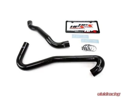HPS Black Reinforced Silicone Radiator Hose Kit Coolant for Jeep 06-08 Grand Cherokee SRT8 6.1L V8 WK1 - 57-1453-BLK