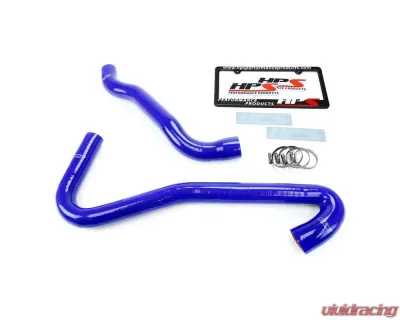 HPS Blue Reinforced Silicone Radiator Hose Kit Coolant for Jeep 06-08 Grand Cherokee SRT8 6.1L V8 WK1 - 57-1453-BLUE