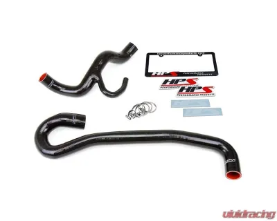HPS Performance Products Black Silicone Radiator Hose Kit for 12-18 Jeep Grand Cherokee SRT8 6.4L - 57-1456-BLK