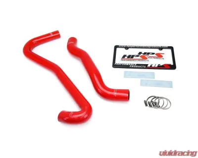 HPS Performance Products Red Silicone Radiator Hose Kit for 2009-2010 Jeep Grand Cherokee SRT8 6.1L V8 - 57-1460-RED