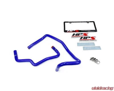 HPS Reinforced Blue Silicone Heater Hose Kit Coolant for Toyota 07-09 FJ Cruiser 4.0L V6 - 57-1468-BLUE