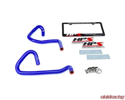 HPS Performance Products Reinforced Blue Silicone Heater Hose Kit for Toyota Tacoma 05-18 2.7L 4Cyl - 57-1470-BLUE