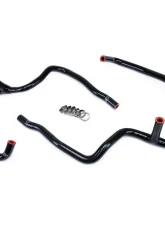 HPS Black Reinforced Silicone Heater Hose Kit Coolant for Jeep 06-10 Commander 5.7L V8 with Rear A/C                                     - 57-1472-BLK - Image 2