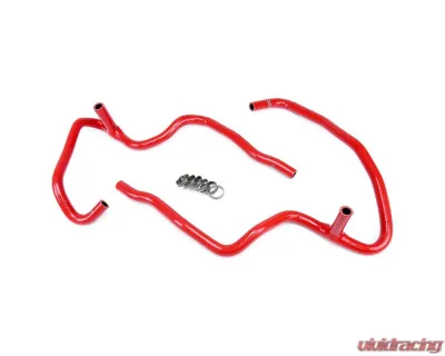 HPS Red Reinforced Silicone Heater Hose Kit Coolant for Jeep 06-10 Commander 5.7L V8 with Rear A/C - 57-1472-RED