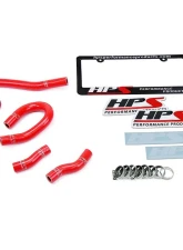 HPS Performance Products Red Silicone Heater Hose Kit for 2012-2015 Jeep Grand Cherokee SRT8 6.4L                                     - 57-1473-RED - Image 2