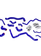 HPS Blue Silicone Radiator and Ancillary Coolant Hose Kit Audi | Volkswagen 2.0T Turbo FSI Left Hand Drive 2006-2009                                     - 57-1476-BLUE - Image 2