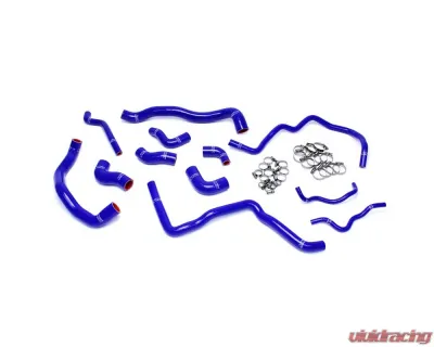 HPS Blue Silicone Radiator and Ancillary Coolant Hose Kit Audi | Volkswagen 2.0T Turbo FSI Left Hand Drive 2006-2009 - 57-1476-BLUE