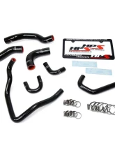 HPS Performance Products High Temp 3-Ply Black Silicone Radiator & Heater Hose Kit for Toyota 89-95 22RE                                     - 57-1478-BLK - Image 2