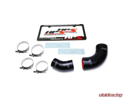 HPS Black Silicone OEM Replacement Intercooler Turbo Hose Kit Mazda CX7 2007-2010 - 57-1486-BLK