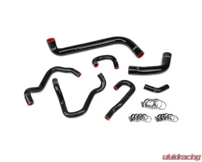 HPS Black Reinforced Silicone Radiator and Heater Hose Kit Coolant for Honda 06-09 S2000 - 57-1490-BLK