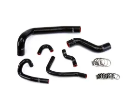 HPS Black Reinforced Silicone Radiator and Heater Hose Kit Coolant for Mazda 93-95 RX7 FD3S
