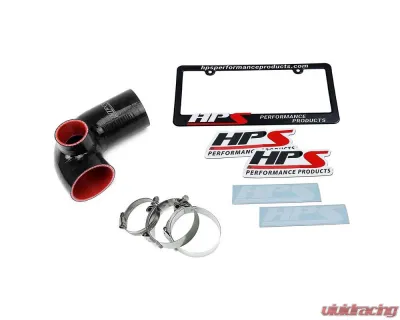 HPS Black Reinforced Silicone Post MAF Air Intake Hose Kit for Mazda 09-15 MX-5 Miata NC2 NC3 - 57-1494-BLK