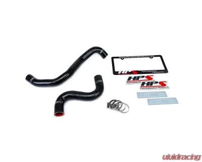 HPS Performance Products Black Silicone Radiator & Heater Hose Kit for Ford Mustang GT 2015-2022 - 57-1502-BLK