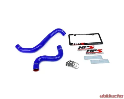 HPS Performance Products Blue Silicone Radiator & Heater Hose Kit for Ford Mustang GT 2015-2022 - 57-1502-BLUE