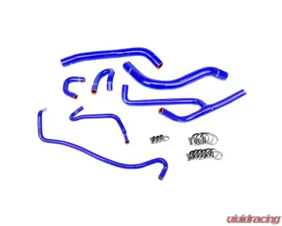 HPS Blue Reinforced Silicone Radiator & Heater Hose Kit Ford Mustang 3.7L V6 2015-2022 - 57-1506-BLUE