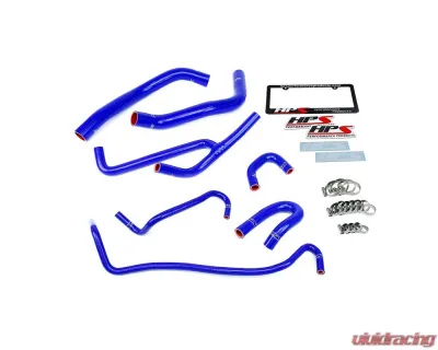 HPS Blue Reinforced Silicone Radiator & Heater Hose Kit Ford Mustang 3.7L V6 2015-2022 - 57-1506-BLUE