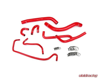HPS Red Reinforced Silicone Radiator & Heater Hose Kit Ford Mustang 3.7L V6 2015-2022 - 57-1506-RED