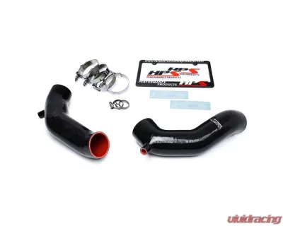 HPS Black Reinforced Silicone Post MAF Air Intake Hose Kit Infiniti Q70 5.6L V8 14-16 - 57-1517-BLK