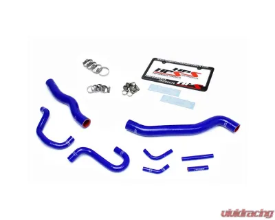 HPS Reinforced Blue Silicone Radiator + Heater Hose Kit Coolant for Hyundai 12-16 Genesis Coupe 3.8L V6 Left Hand Drive - 57-1518-BLUE