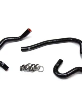 HPS Black Reinforced Silicone Heater Hose Kit Coolant for Toyota 86-92 Supra MK3 Turbo & NA 7MGE / 7MGTE Left Hand Drive                                     - 57-1520-BLK - Image 2