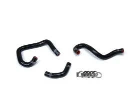 HPS Black Reinforced Silicone Heater Hose Kit Coolant for Toyota 93-98 Supra MK4 2JZ Turbo Left Hand Drive