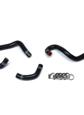 HPS Black Reinforced Silicone Heater Hose Kit Coolant for Toyota 93-98 Supra MK4 2JZ Turbo Left Hand Drive                                     - 57-1521-BLK - Image 2