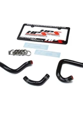 HPS Black Reinforced Silicone Heater Hose Kit Coolant for Toyota 93-98 Supra MK4 2JZ Turbo Left Hand Drive                                     - 57-1521-BLK - Image 2
