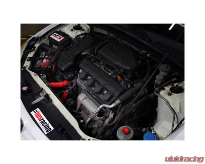 HPS Performance Products Red Silicone Radiator Hose Kit for 01-05 Honda Civic 1.7L Manual Trans - 57-1525-RED