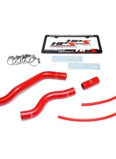 HPS Performance Products Red Silicone Radiator Hose Kit for 01-05 Honda Civic 1.7L Manual Trans                                     - 57-1525-RED - Image 3