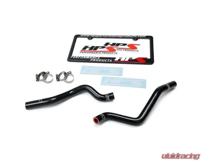 HPS Black Reinforced Silicone Heater Hose Kit Coolant for Mitsubishi 2008-2017 Lancer 2.0L 2.4L DE ES GTS - 57-1529-BLK