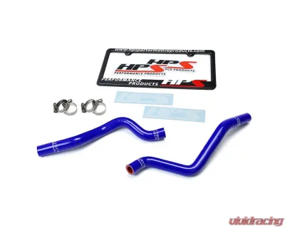 HPS Blue Reinforced Silicone Heater Hose Kit Coolant for Mitsubishi 2008-2017 Lancer 2.0L 2.4L DE ES GTS - 57-1529-BLUE