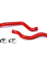HPS Red Reinforced Silicone Heater Hose Kit Coolant for Mitsubishi 2008-2017 Lancer 2.0L 2.4L DE ES GTS                                     - 57-1529-RED - Image 2