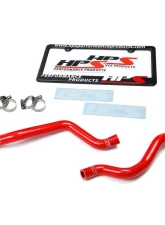 HPS Red Reinforced Silicone Heater Hose Kit Coolant for Mitsubishi 2008-2017 Lancer 2.0L 2.4L DE ES GTS                                     - 57-1529-RED - Image 2