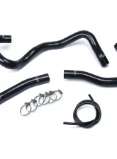 HPS Black Reinforced Silicone Radiator Hose Kit Coolant for Mitsubishi 2008-2017 Lancer 2.0L 2.4L DE ES GTS                                     - 57-1530-BLK - Image 2