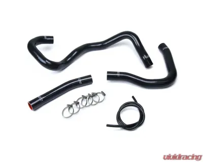 HPS Black Reinforced Silicone Radiator Hose Kit Coolant for Mitsubishi 2008-2017 Lancer 2.0L 2.4L DE ES GTS - 57-1530-BLK