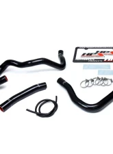 HPS Black Reinforced Silicone Radiator Hose Kit Coolant for Mitsubishi 2008-2017 Lancer 2.0L 2.4L DE ES GTS                                     - 57-1530-BLK - Image 2