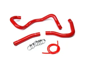 HPS Red Reinforced Silicone Radiator Hose Kit Coolant for Mitsubishi 2008-2017 Lancer 2.0L 2.4L DE ES GTS